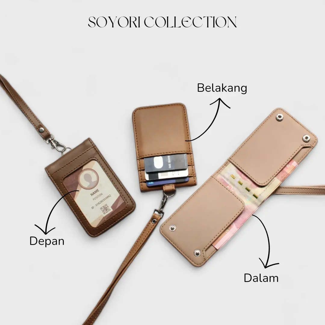 id card holder nametag lanyard dompet uang SID005 ktp card cover lucu