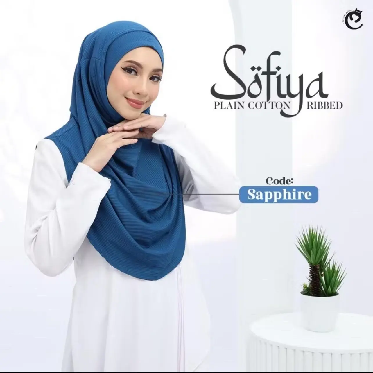 TUDUNG INSTANT SOFIYA PLAIN COTTON RIBBED