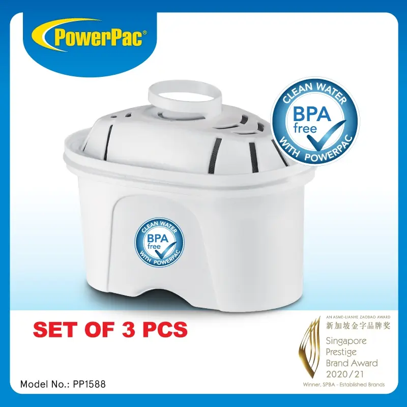 PowerPac 3-Piece Water Purifier Filter Replacement with 4-stage Filtration (PP1588)