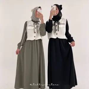 tiffany rora korean vest muslimah vintage