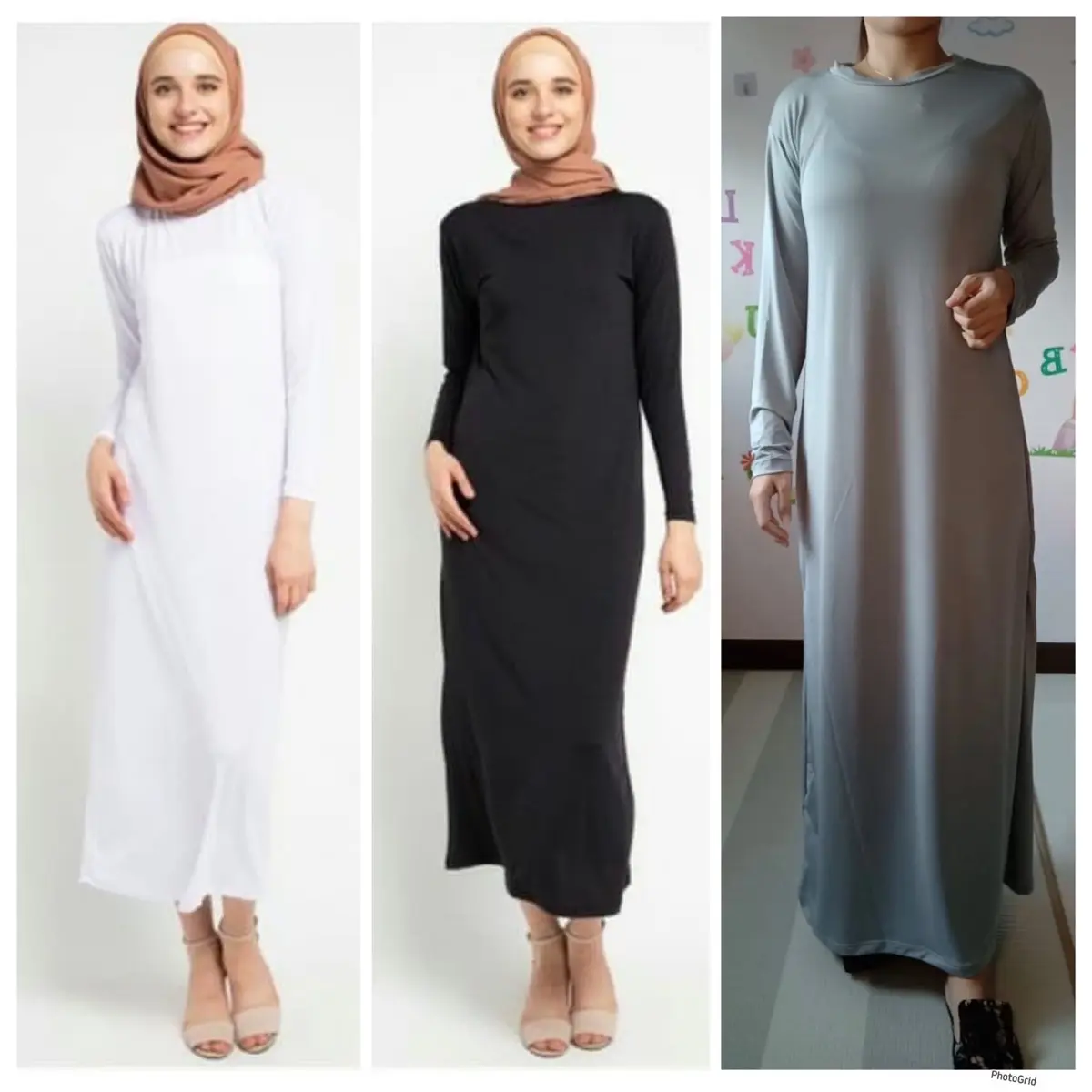 PROMO inner dress Long dress/ inner kaftan / inner gamis Plain
