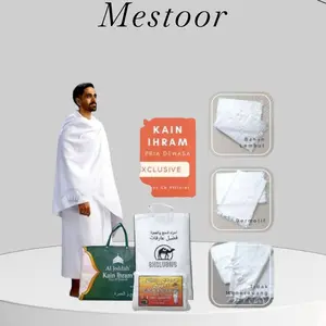KAIN IHROM AL-JEDAH MICROFIBER PREMIUM STANDAR DAN JUMBO PERLENGKAPAN HAJI DAN UMROH PERIA