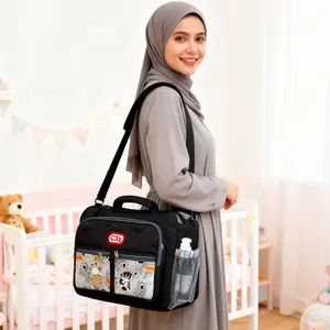 TAS PERLENGKAPAN BAYI BESAR DOBLE SAKU CBT 008 Bag Bunda Tas Perlengkapan melahirkan Hospital Bag