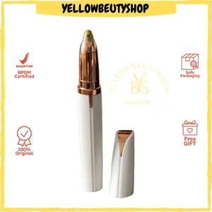 (PAKAI BOX) Alat Cukur Pencukur  Flawless Brows Alis Elektrik Tanpa Rasa Sakit Eyebrow