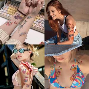 Hình Xăm Dán Tạm Thời, Thiết Kế Dễ Thương Với 11 Kiểu Dáng Đầy Màu Sắc, Kéo Dài 7 Ngày, Không Thấm Nước Và Chống Ma Sát, Bao Gồm Miếng Dán Hình Xăm Nhiều Màu Sắc