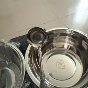 COD Keuntungan 【Stok terbatas】GORUMA - Sendok Sop Stainless / Centong Kuah / Centong Sup / Sendok Sayur Stainless Polos