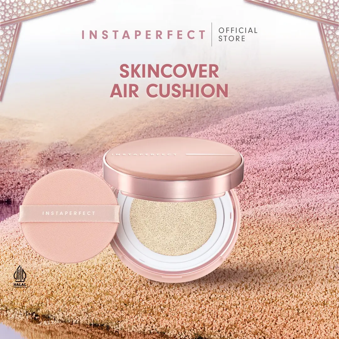[PRE-ORDER] Instaperfect Skincover Air Cushion SPF 50++++ 11g - Make Up Cushion Foundation Semi Matte Finish (Real Skin Buildable Coverage, Transferproof, Non Comedogenic)