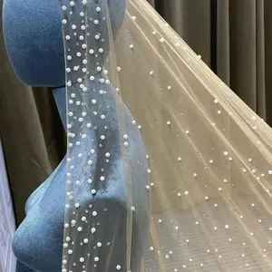 kain/bahan tille mutiara tille polos mixx mutiara murah