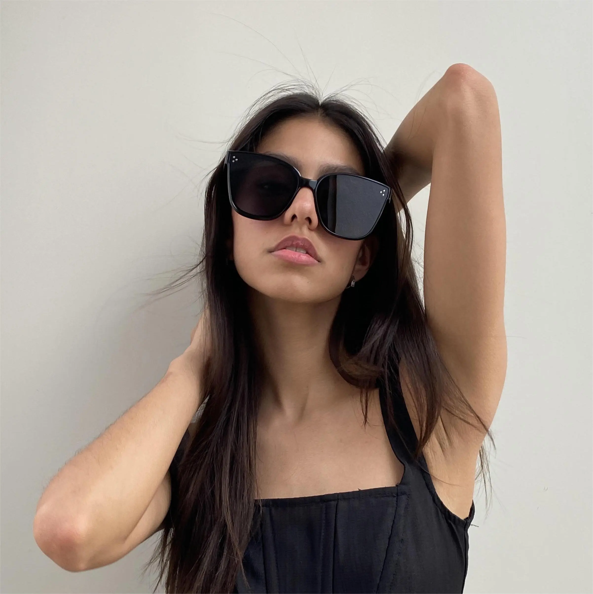 Maja Polarized Sunglasses TR90 TAC Lens Anti UV400 Radiation Oversized Square Driving Glasses for Women Men