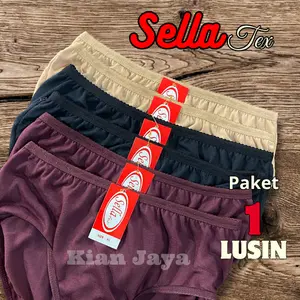 Warna Gelap - Celana Dalam Wanita SellaTex Paket Selusin - CD Merdeka