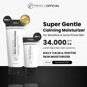 TERATU BEAUTY Daily Calm & Soothe Skin Moisturizer (Melembabkan & Memperkuat Skin Barrier Kulit Kering, Iritasi, Eksim, Dermatitis, Rosacea)