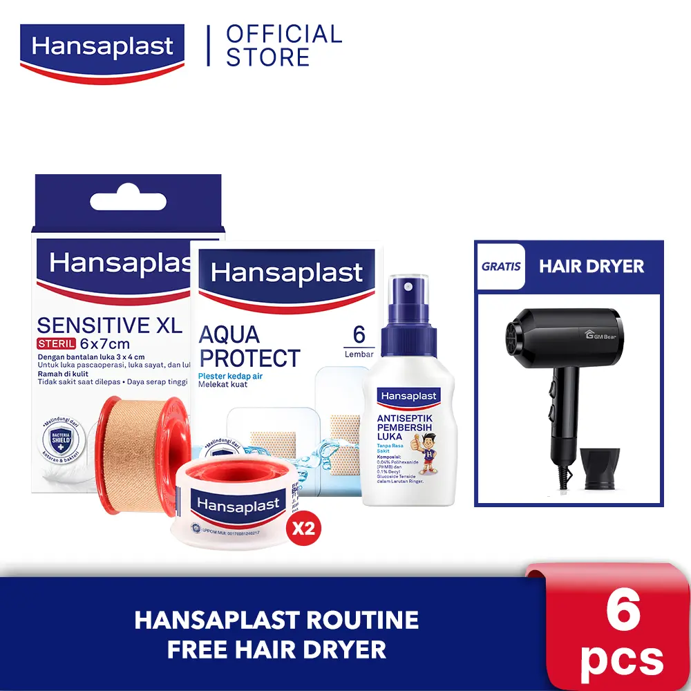 Hansaplast Routine FREE Hair Dryer - Perawatan Luka