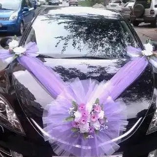 Bunga Mobil Pengantin PIN Free 6 Bunga Spion dan Handle - Car Decoration Wedding- Wedding Car - Buket Bunga Bridal