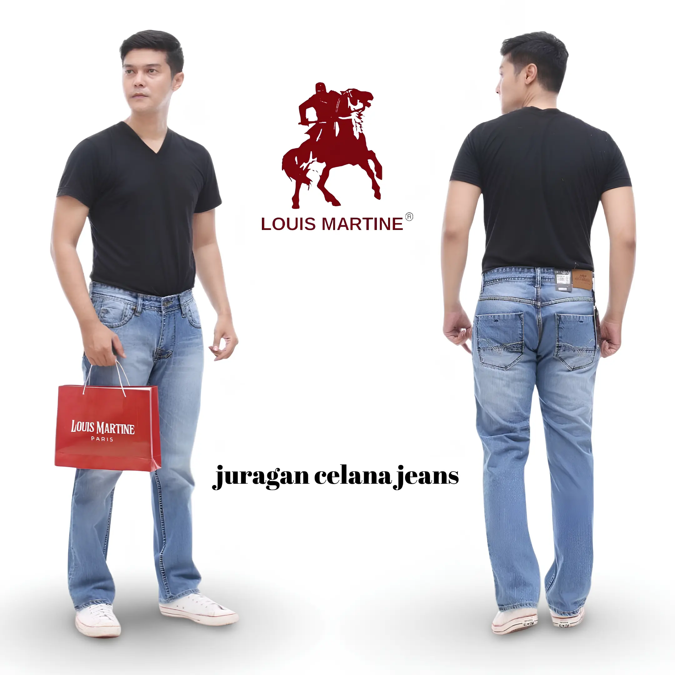 Celana Panjang Jeans Pria Standar Reguler Fit Non Stretch