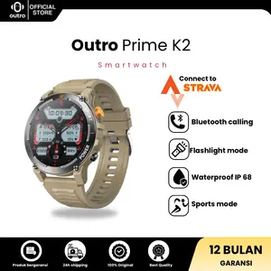 Outro PRIME K2 Smartwatch Bluetooth Call | Flashlight | Compass | 1.52" HD Screen | IP68 Waterproof | Multiple Sports Modes