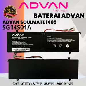 Original Batrai Advan Soulmate 1405 SG14S01A 5000mah 38WH 8.7V