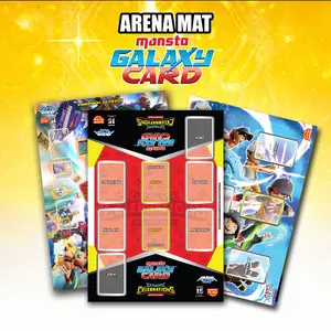 Arena Mat Boboiboy Galaxy Monsta Card (MGC),Arena Bermain kartu boboiboy Monsta Galaxy cardBahan Art Carton Tebal