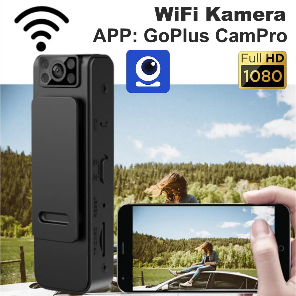 WiFi Mini kamera APP GoPlus CamPro HD 1080P camera Video Voice Recorder Perekam audio dan video