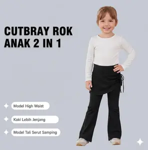 Celana Legging Cutbray Rok 2in1 Anak Perempuan Usia 5 sampai 8tahun
