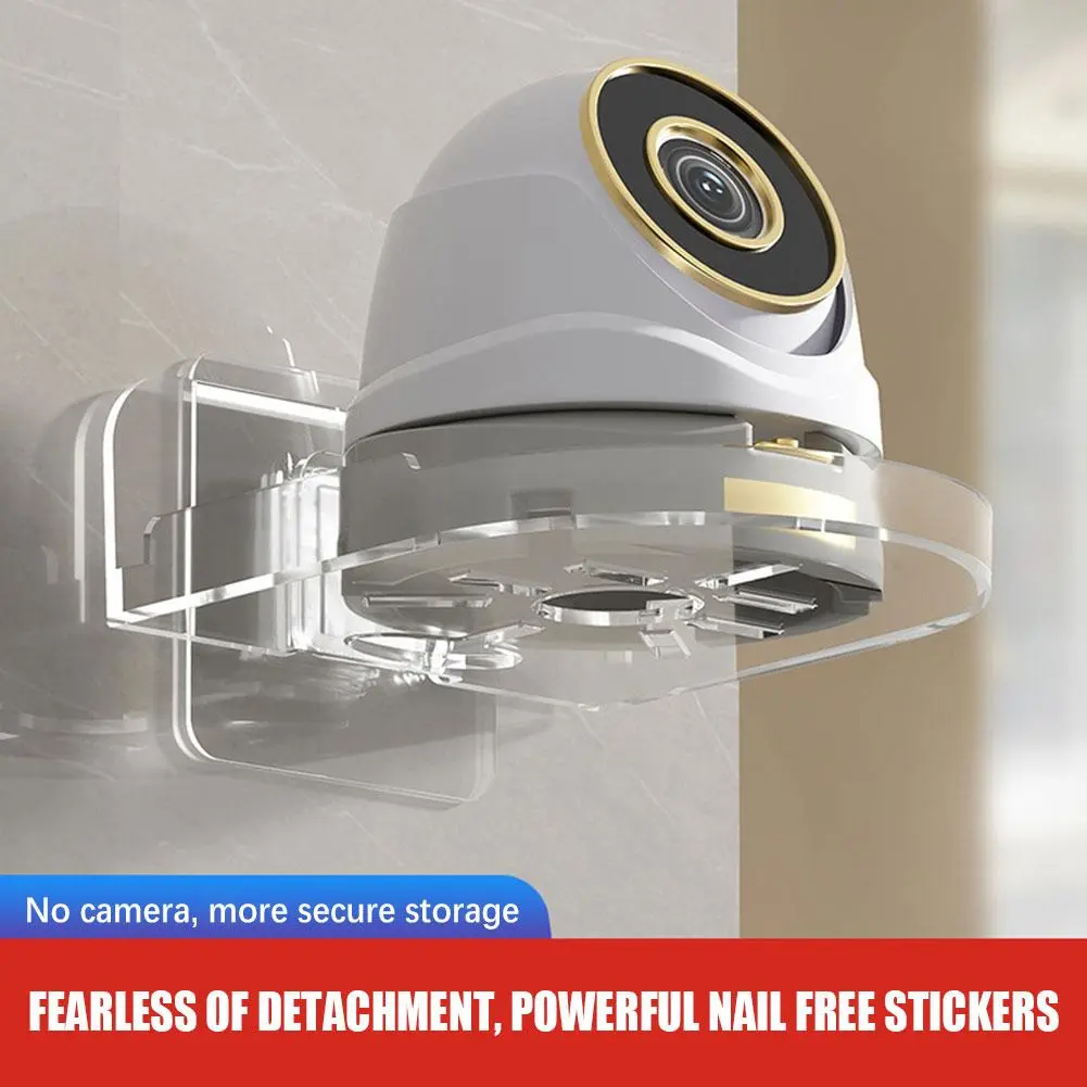 Easy-to-Install Monitoring Stand Free-Punch Acrylic Camera Bracket CCTV Projector Holder