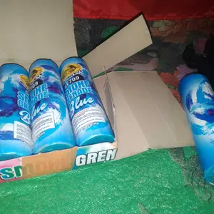 1 Pcs - Confetti party suporter smoke tarik asap 2 sisi warna warni durasi 60 detik red