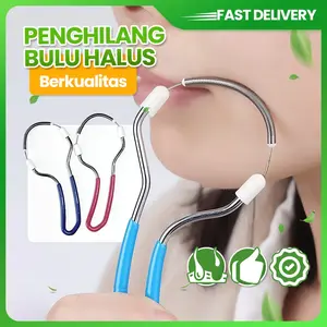 Alat Penghilang Bulu Wajah dan Pencukur Bulu Bibir Wanita dengan Desain Modis dan Spesial - Merah, Facial