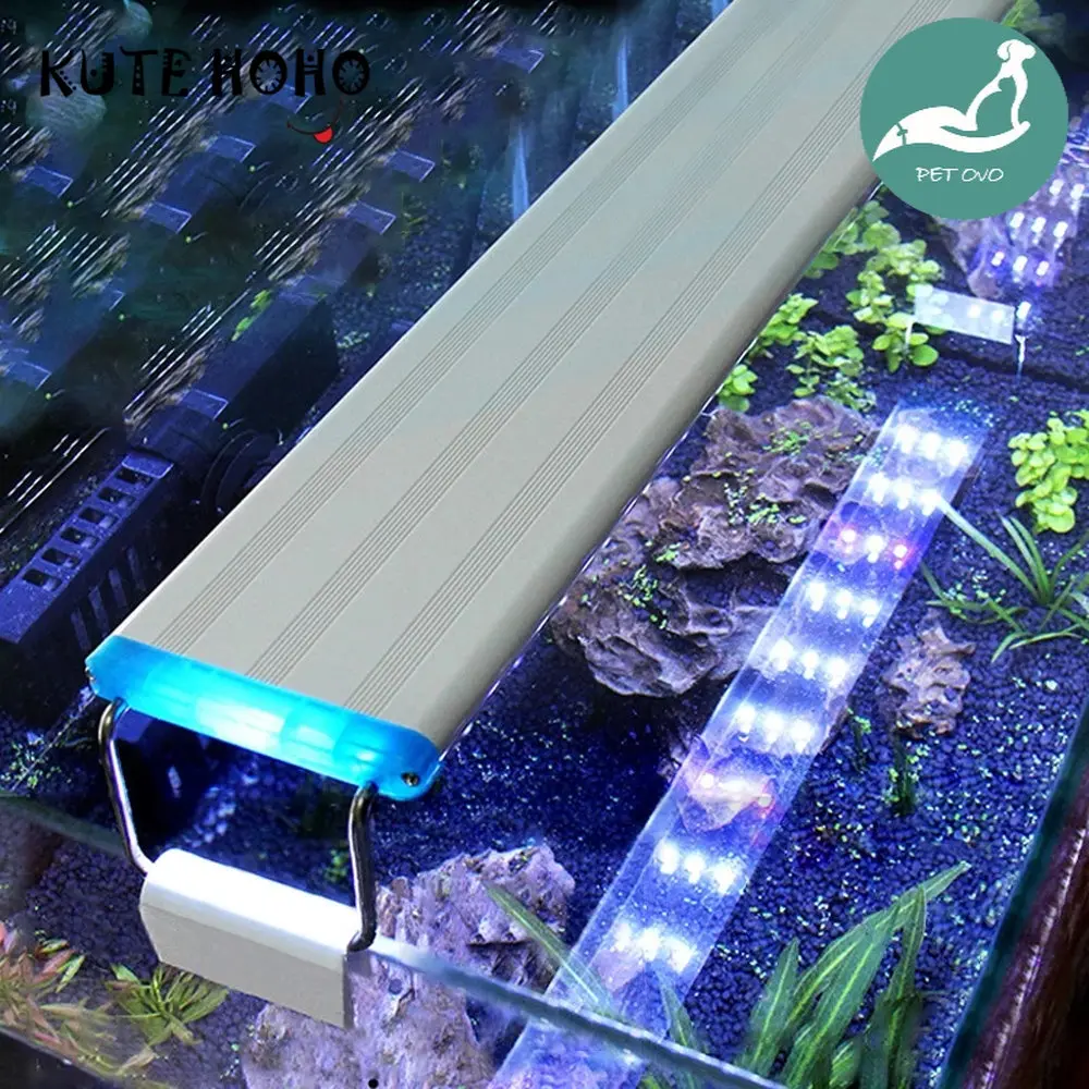 18-58cm Aquarium LED Light Fish Tank Light with Stand Aquarium Lighting Water Plant Lamp
