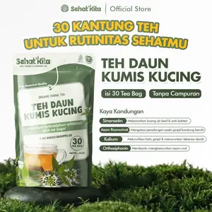 TEH HERBAL Teh Daun Kumis Kucing organik Isi 30 Tea bag teh Herbal JSR- 30 Tea bag minuman