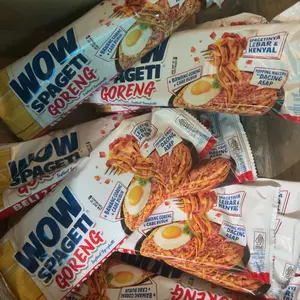 Wow Spaghetti Goreng isi 12 pcs - Makanan Cepat Saji Baru & Lebar Kenyal untuk Camilan atau Makanan Cepat Saji - Food