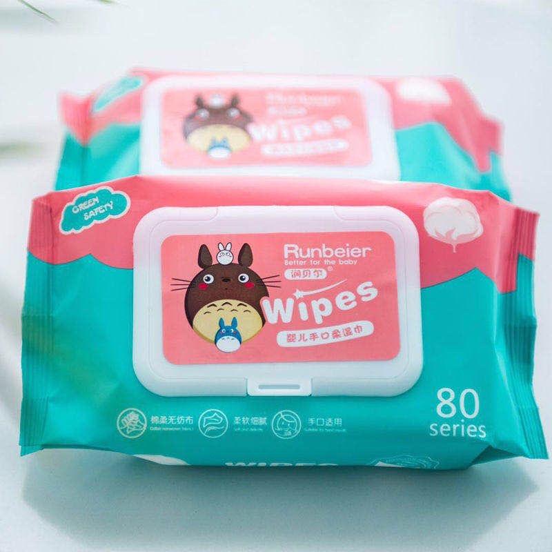Tisu Basah Bayi 80 Lembar – Tanpa Alkohol & Aroma, Lembut untuk Kulit Sensitif, Aman untuk Tangan & Mulut