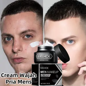 Cream Wajah Pria Mens Skin Tone-Up Cream Men's Facial Cream Light Bright Naked Mens Makeup Cream Lazy Cream 50g Cream Wajah Pria Krim Cream Pelembab Wajah Pelembab Anti-Kerut Produk Perawat Kulit Wajah Pria Produk