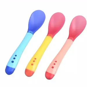 ( ISI 2 ) Sendok bayi / sendok makan bayi safe flexible dan heat indicator spoon