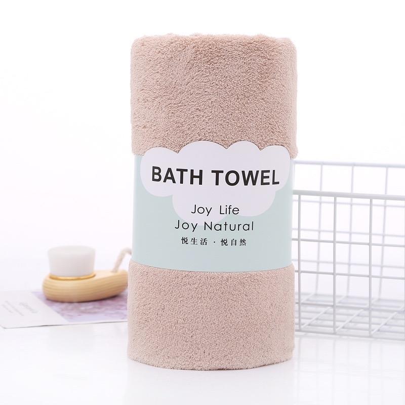 [LOCAL READY STOCK] QUICK DRYING 100% COTTON BATH TOWEL 70x140