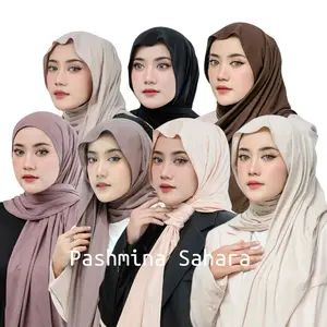 Pashmina Kaos Spandex Rayon | Pashmina Turkey Muslim Jilbab | Pashmina Kaos Rayon Premium | Pashmina Meleyot bahan Cotton Rayon Kerudung Wanita