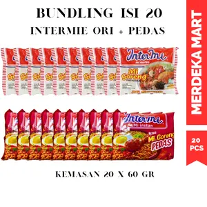 (20 PCS) MIE INTERMIE DAN EKOMIE GORENG ORI PEDAS MIX Food Noodles