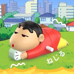 Figure Crayon Shinchan Dynamic Life Bisa Gerak Mainan Ornamen Shinchan Males Bangun