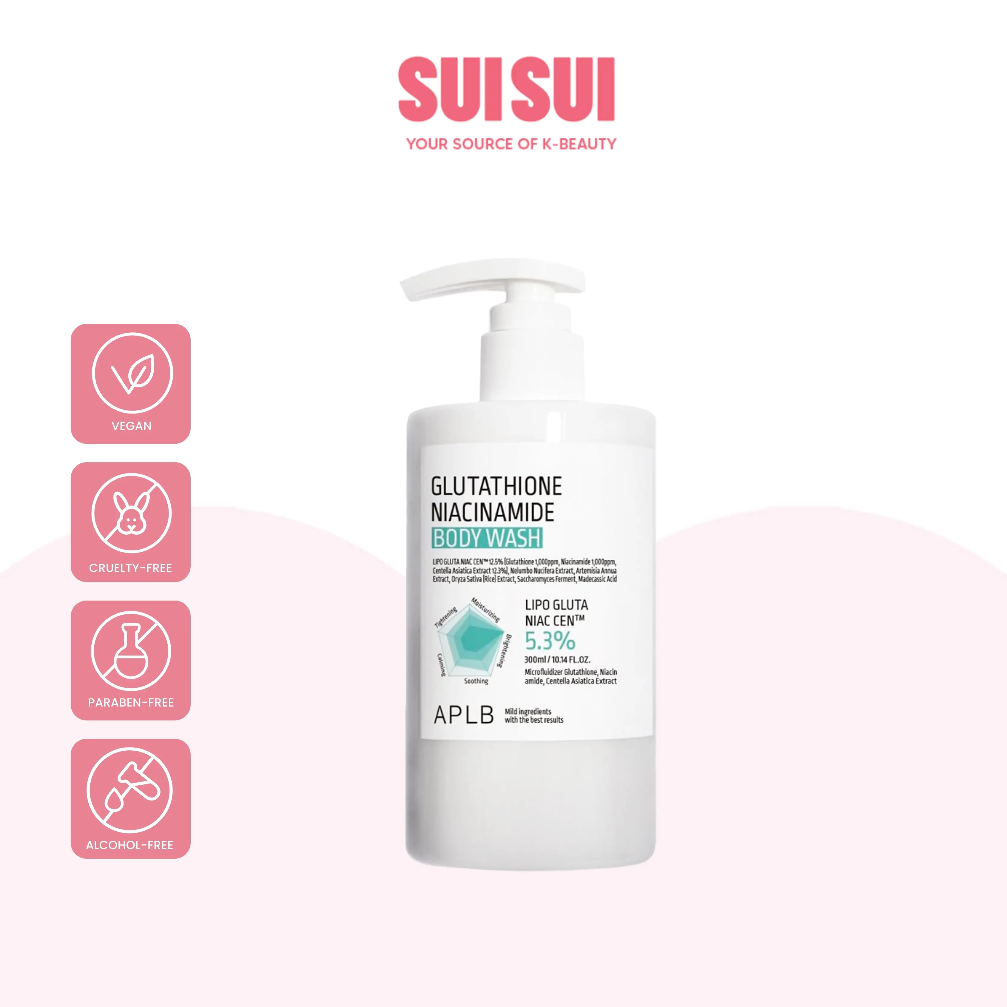 APLB Glutathione Niacinamide Body Wash 300ml - TikTok Shop Philippines
