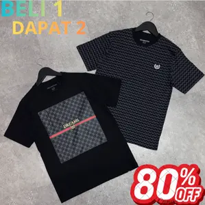 [ BELI 1 DAPAT 2 ] Promo Terbatas Beli 1 dapat 2 COMBO kaos Cotton Combed 24s High Quality