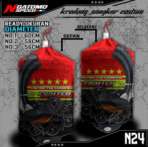 Kerodong Sangkar Bulat Murai Custom SINGLE FIGHTER Desain Keren Bisa Request.Bahan hight Quality