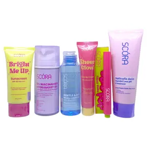 Scora Paket Skincare Perawatan Untuk Kulit Mencerahkan + Glossy Balm  Moisturizer Wajah