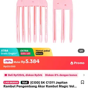 [COD] SK C1311 Jepitan Rambut Pengembang Akar Rambut Magic Volume Hair Clip