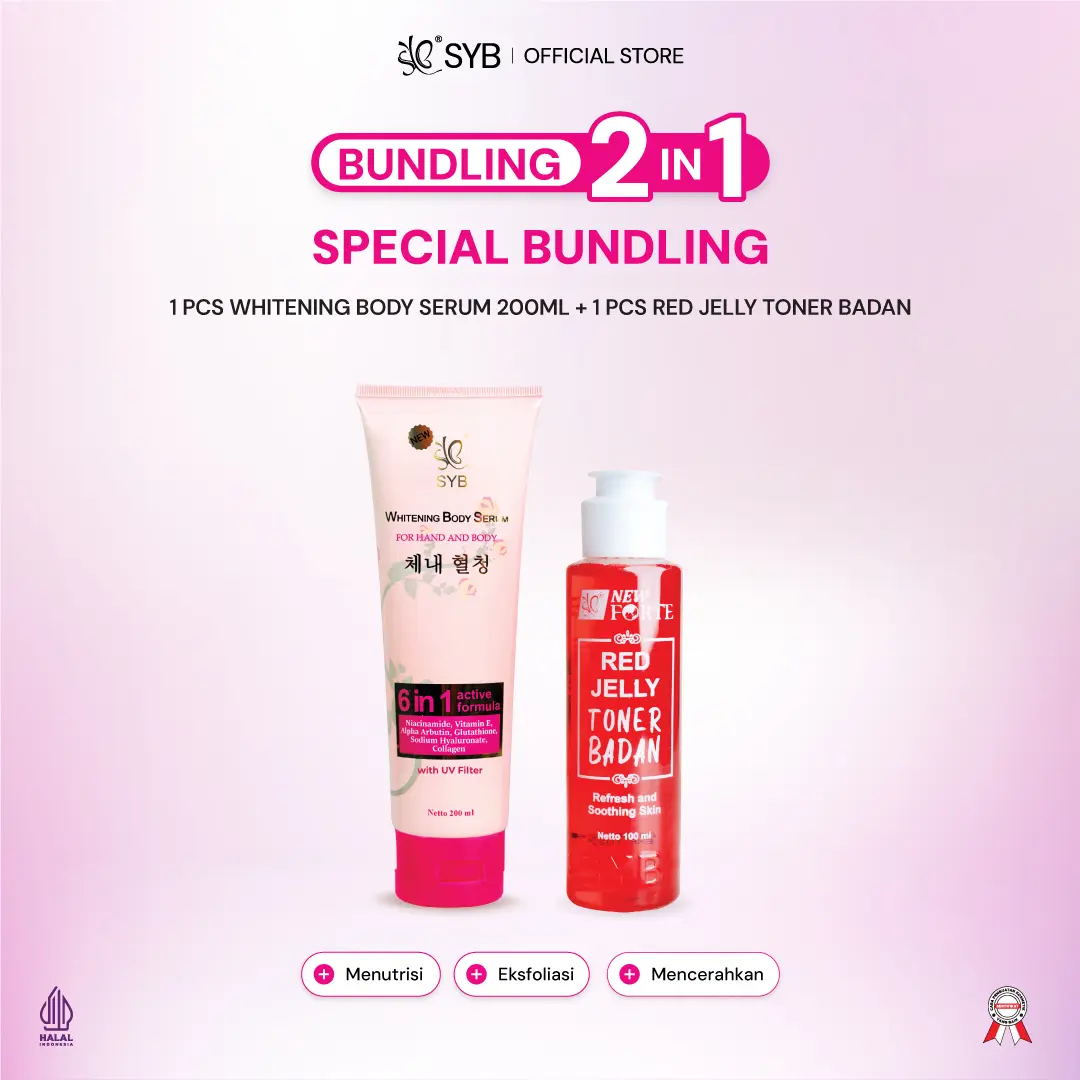 Whitening Body Serum 200ml + Red Jelly Toner 100ml