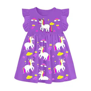 Dress lucu unicorn anak perempuan 1_6 tahun