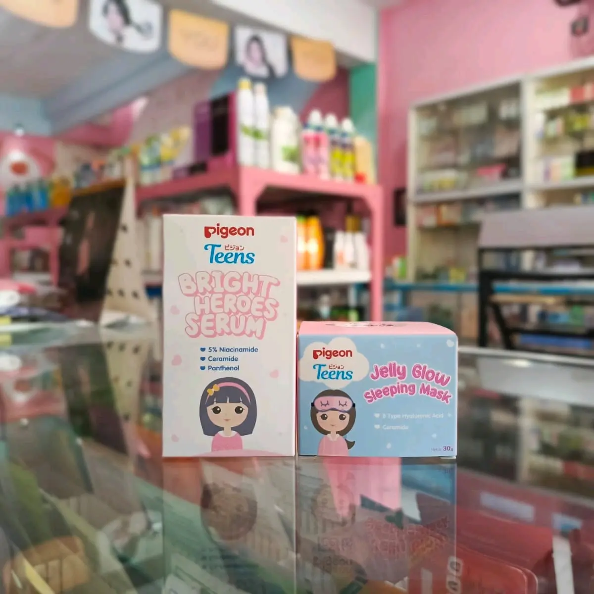 Pigeon Teens Bright Heroes Serum & Jelly Glow Sleeping Mask