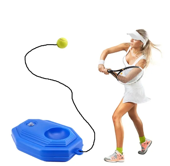 Bola Tenis Tennis Dengan Tali Elastis （GK ADA RAKET）Bahan Karet Untuk Latihan Tennis Trainer Olahraga Tenis Bola Outdoor Ball