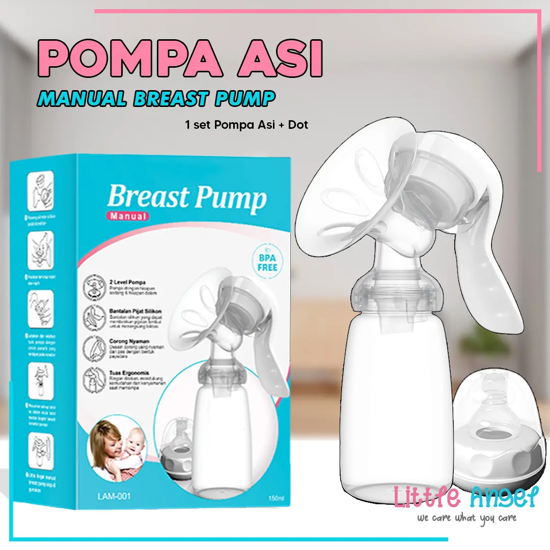 ASI Manual Breast Pump Portable accessories bayi Ibu Moms Peralatan Putih Perlengkapan Electric