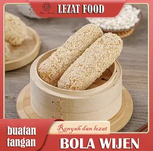 Kue wijen buatan tangan, camilan sehat tanpa bahan tambahan, rasa lokal asli, renyah dan lezat, cocok untuk orang tua dan anak-anak 500g kue kering kiloan lapis  legit