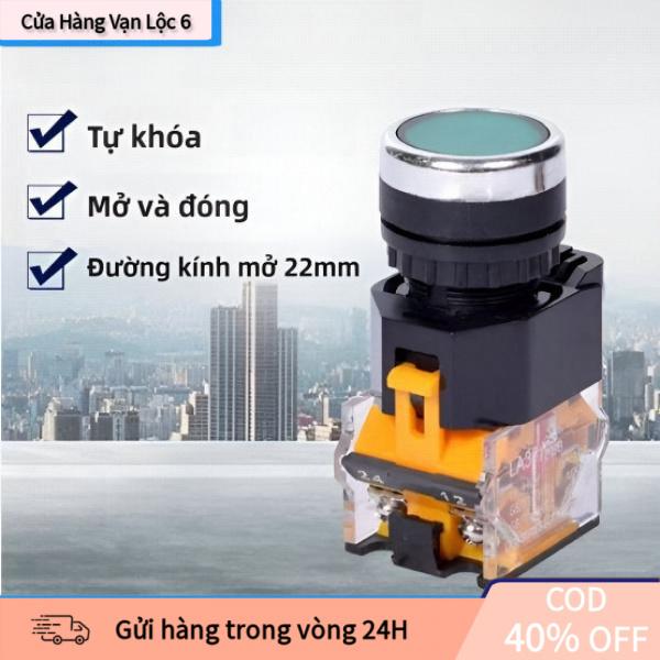 Công tắc nút nhấn 22mm, một mở một đóng, tiếp điểm đồng