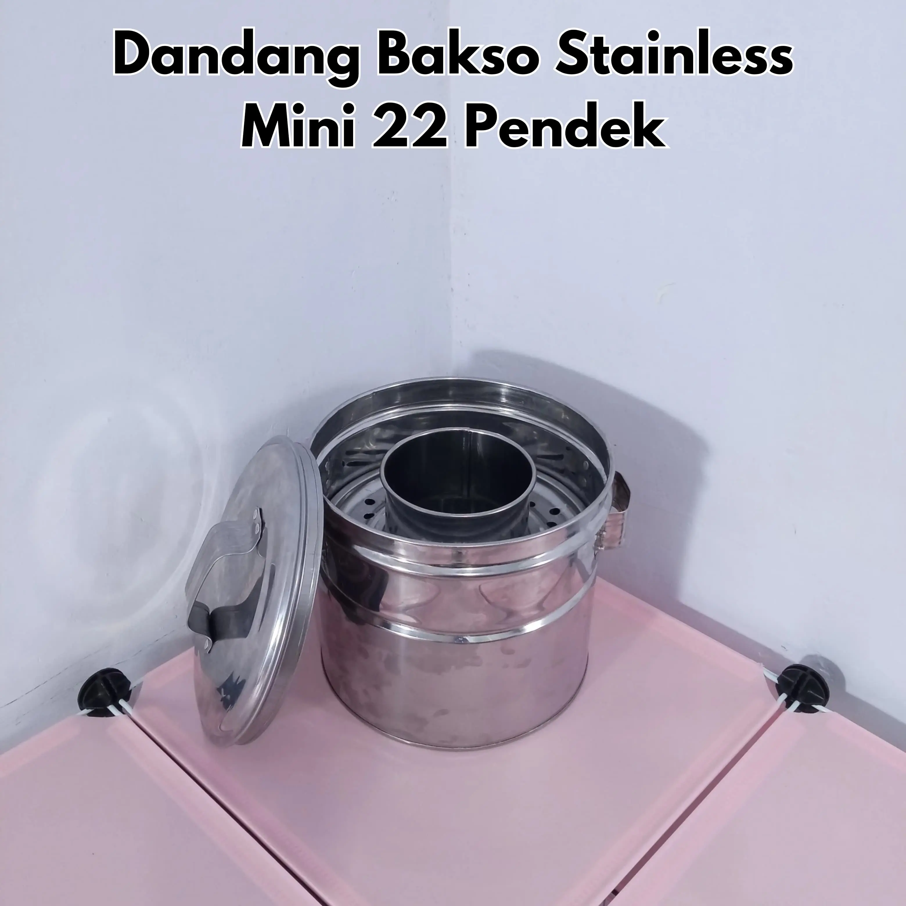 Dandang Bakso mini 22cm Pendek