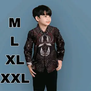 Kemeja anak laki laki Umur 2-13 tahun Lengan panjang murah modern premium - Baju Batik anak Lengan panjang Usia 2-13 tahun Kemeja formal pesta anak cowok laki-laki katun modern kekinian terbaru